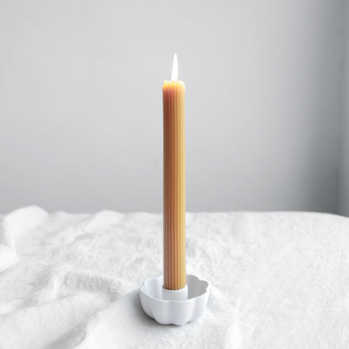 Ceramic Petal taper candle holder. 