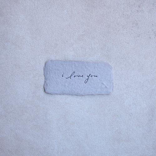 I love you letterpress note_Wedding
