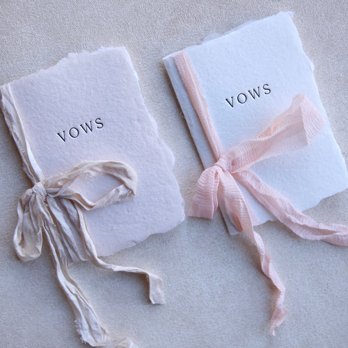 Letterpress Vow Book_Wedding