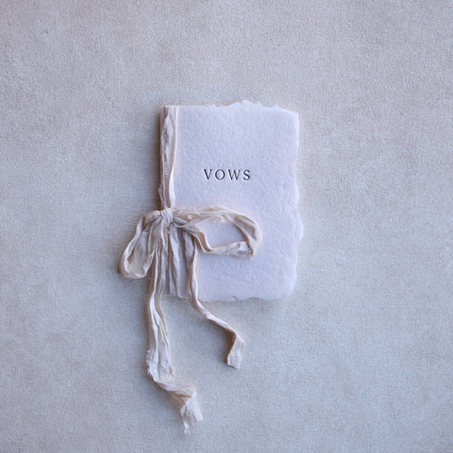 Letterpress Vow Book_Wedding
