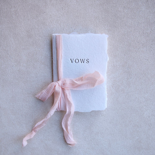 Letterpress Vow Book_Wedding