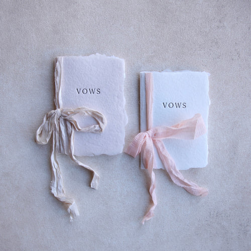 Letterpress Vow Book_Wedding