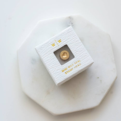Mini Wax Seal Stamp Head Heart. Weddings and celebrations