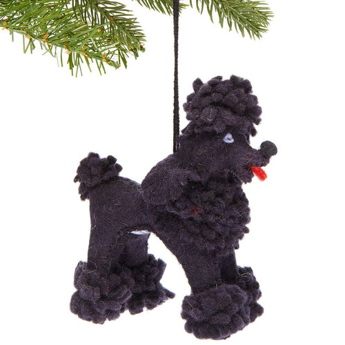 Poodle Felt Ornament