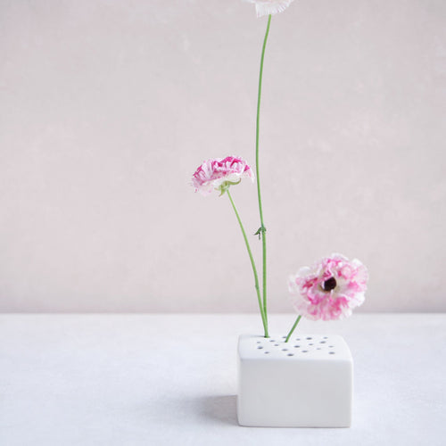 Rectangular Flower Frog Vase