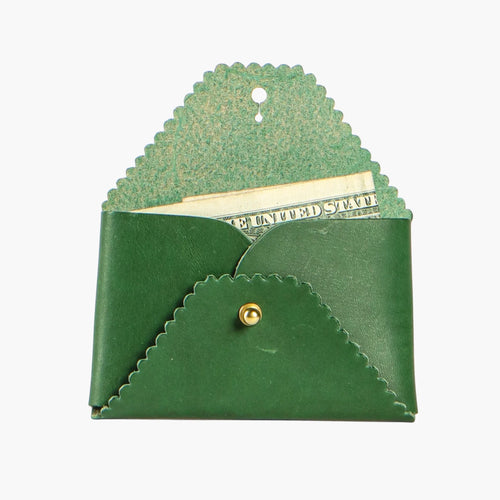 Scallop Leather Wallet