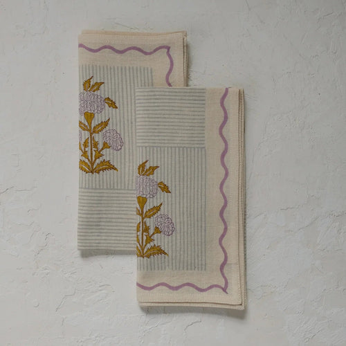 SoiltoStudioBlockPrintedSanviNapkinSetof2