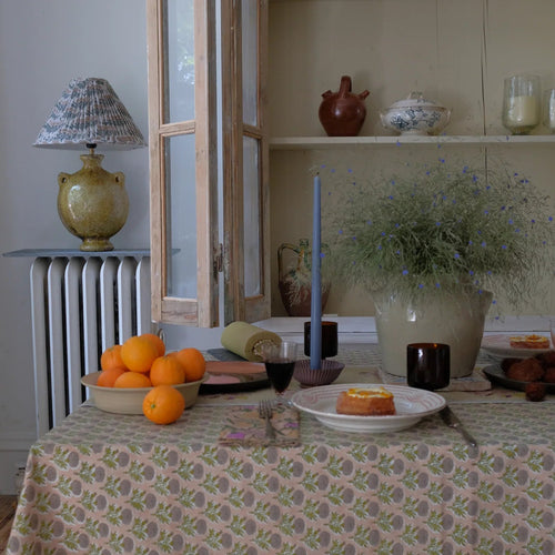 SonyaHandBlockPrintedCottonTableCloth