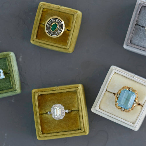 Velvet Handmade Ring Box