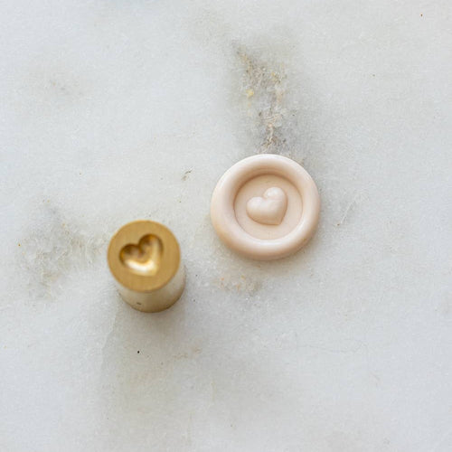 Wax seal heart