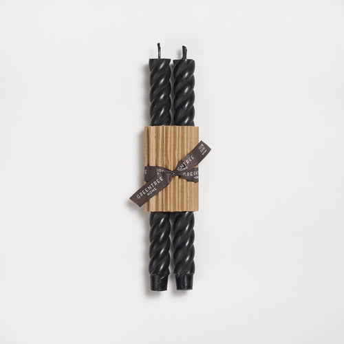 10" Beeswax Rope Taper Candles