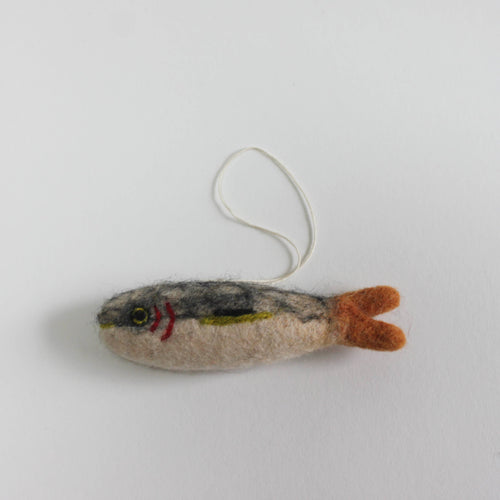 Felt Sardine Ornaments