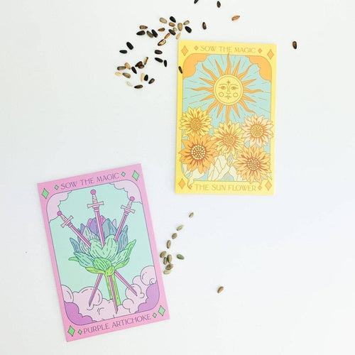 The Sunflower Mix Tarot Seed Packet