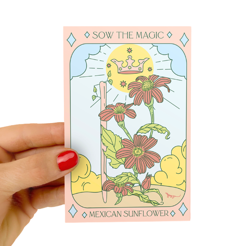 Mexican Sunflower Tarot Seed Packet