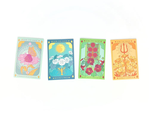 Black Velvet Nasturtium Tarot Seed Packet