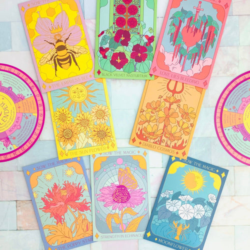 The Poppy Star Tarot Seed Packet