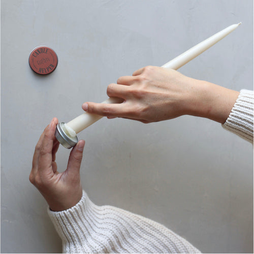 Candle Helper. Stickum. Use this strong wax to keep candles straight and secure them in the holder.