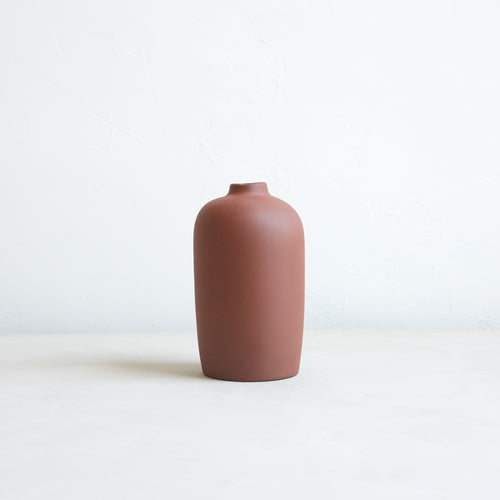 Ceramic Blossom bud vases earth_brown