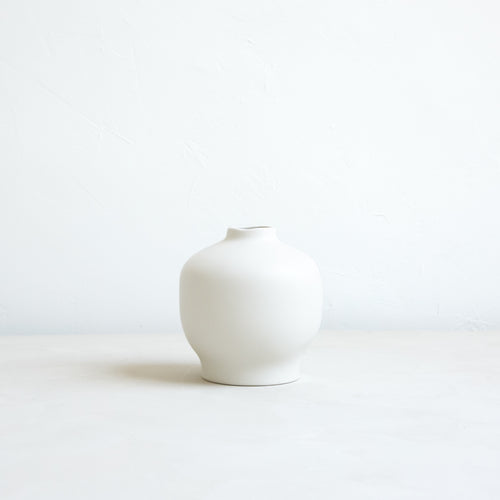 Ceramic Blossom bud vases white