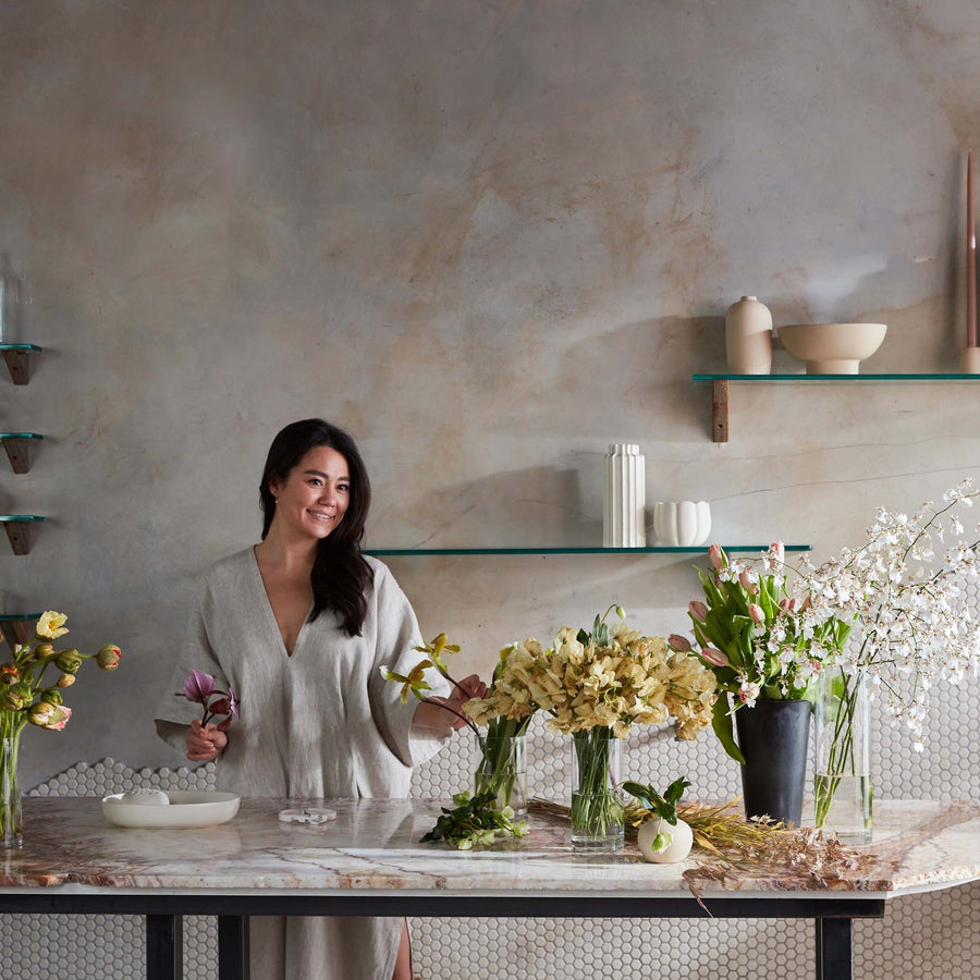 Ceramic Oval Flower Frog The Floral Society