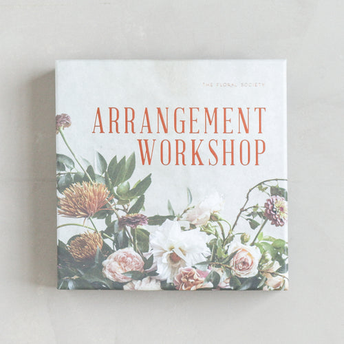 Our Arrangement Workshop is the quintessential starter kit for the burgeoning floral designer and hobbyist alike, featuring professional quality tools and components for the making of endless arrangements. Whether you’re practicing, preparing for a party or event, or simply looking to get your hands dirty, this workshop in a box has you covered.  Items included: floral clippers, floral netting, floral tape, flower food, tutorials, access to password protected online tutorials.