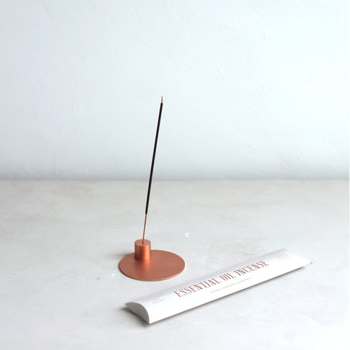 We gathered some of our favorite items so you can set your table with ease, gift thoughtfully, and effortlessly curate a nature inspired home.  Our Essential Oil Incense paired with our Copper Incense Holder is the perfect way to gift a new ritual to usher in aura and mood, reset an environment, or inspire a meditative moment. Our bespoke incense is handcrafted in Connecticut with 100% therapeutic grade essential oils.