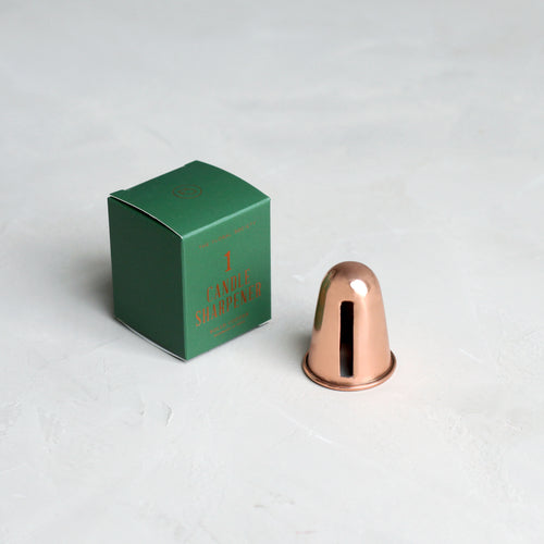 Copper Candle Sharpener. Shave wax from candles to help fit in holders. 